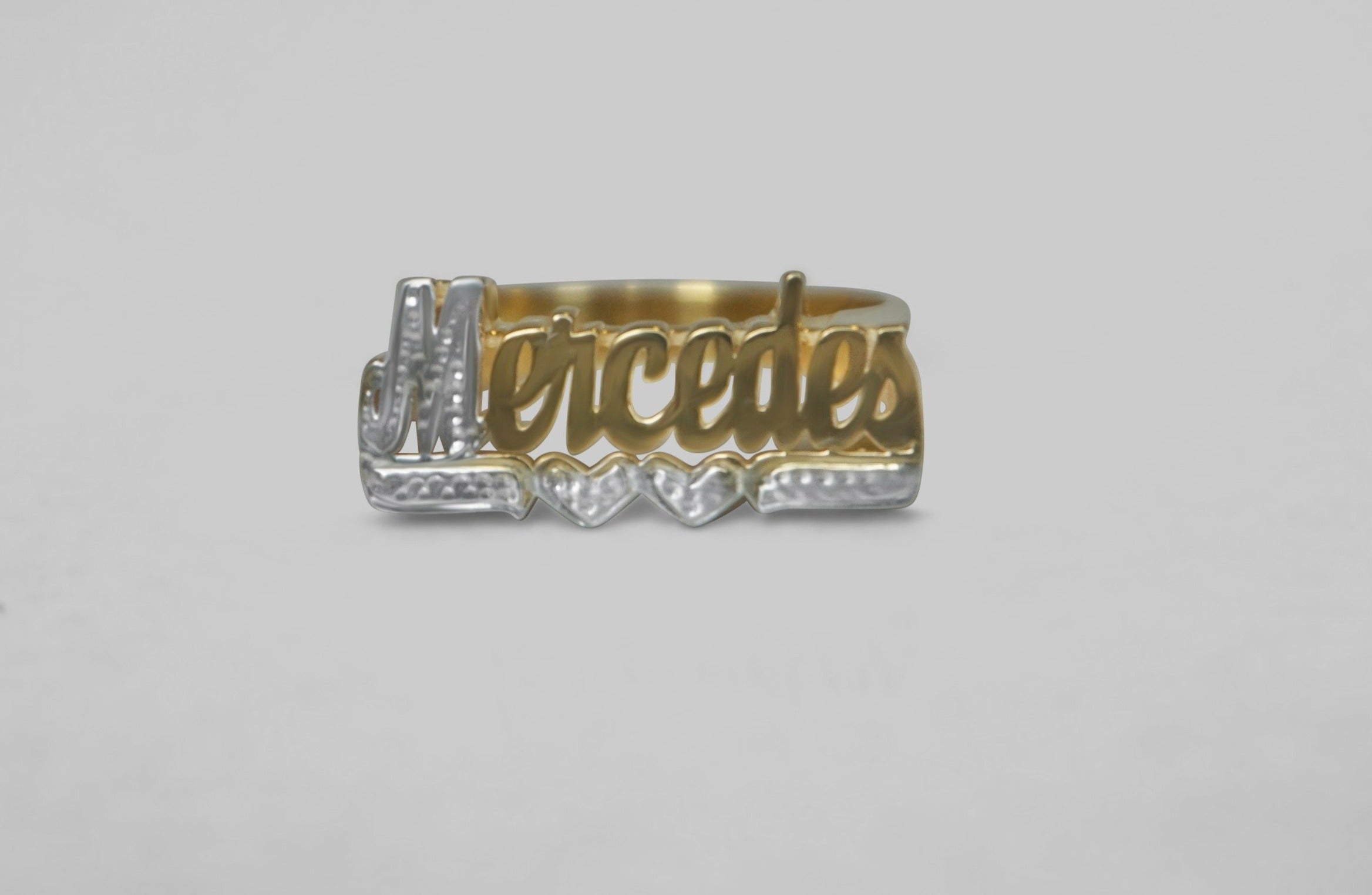 Vintage Name Ring