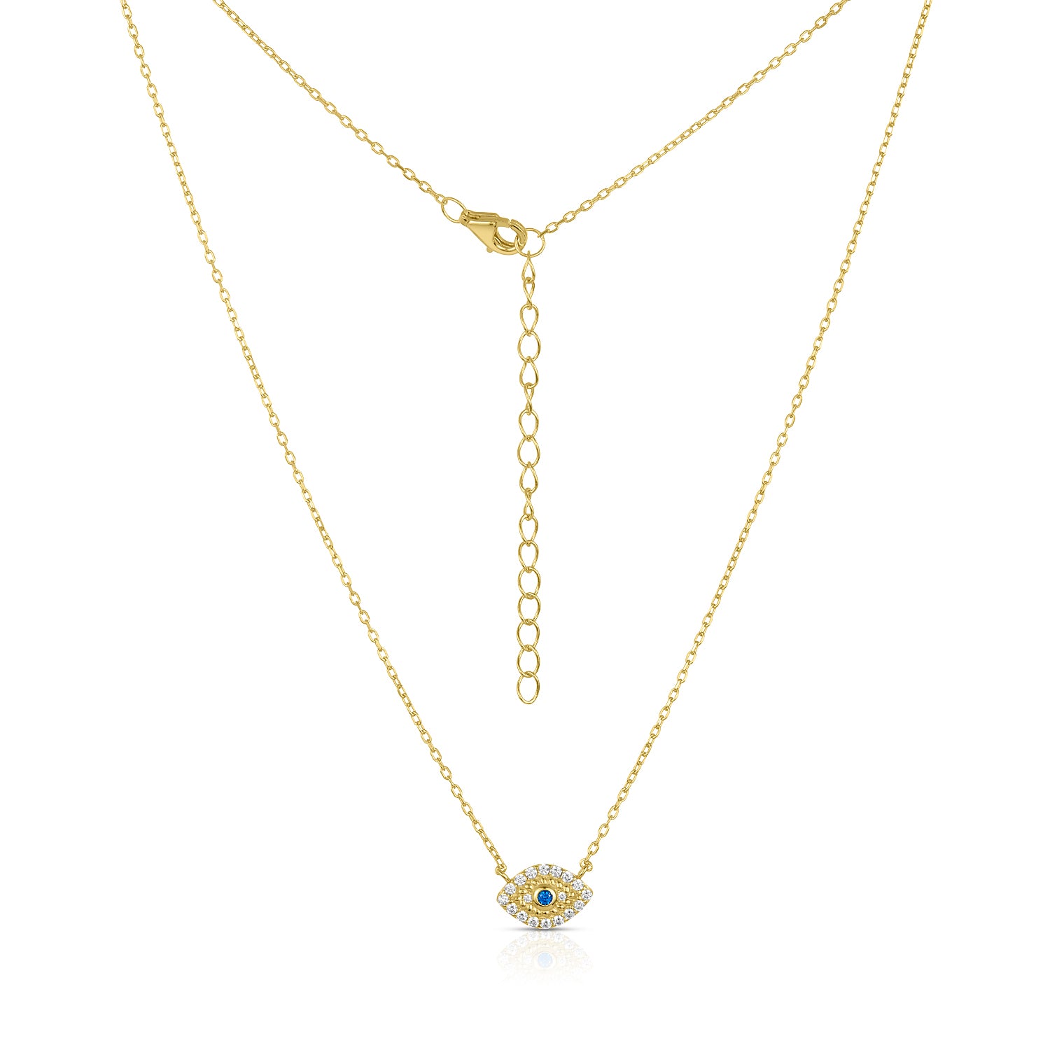 Gold Evil Eye Necklace