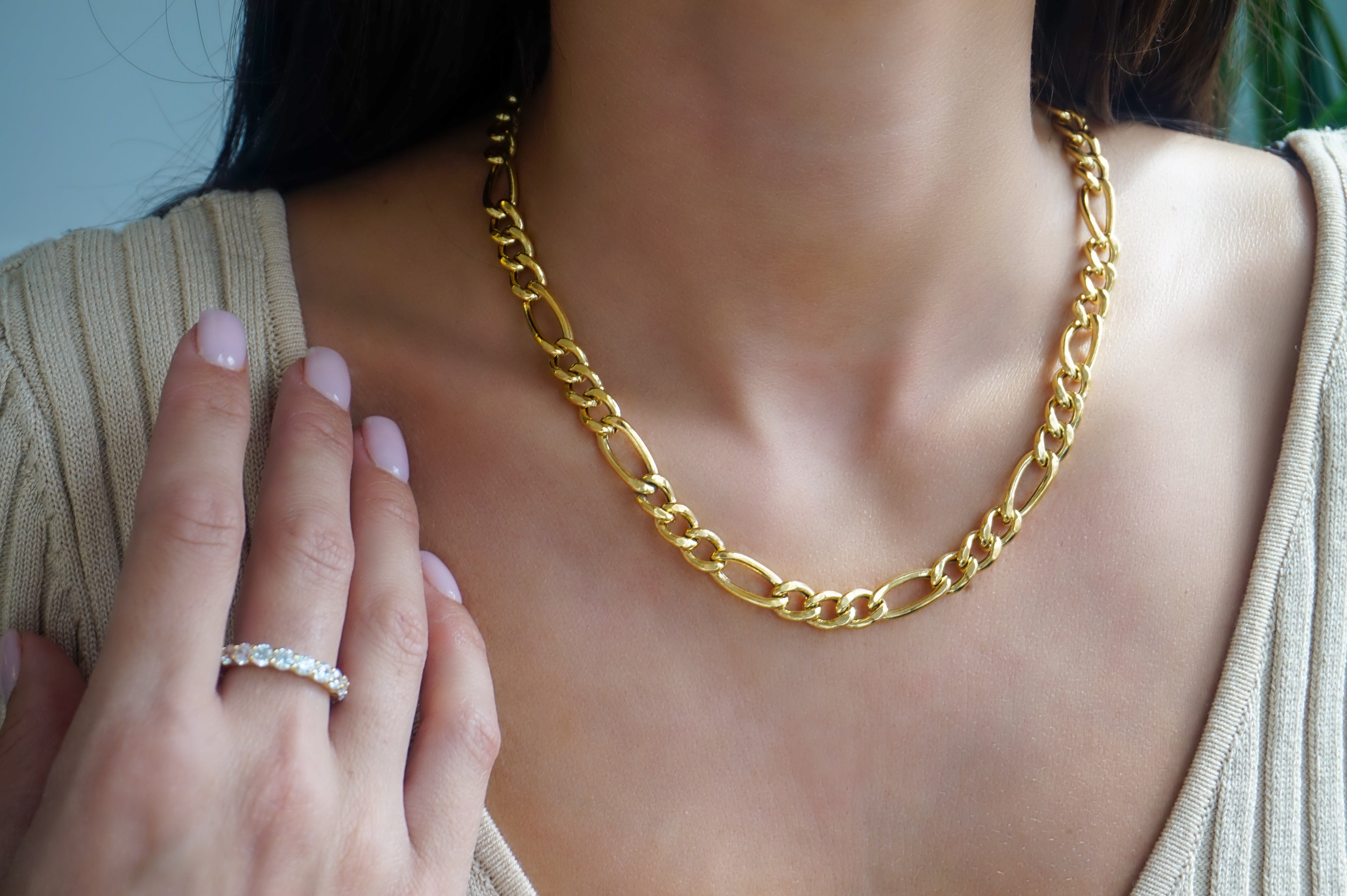 Large Figaro Choker Necklace