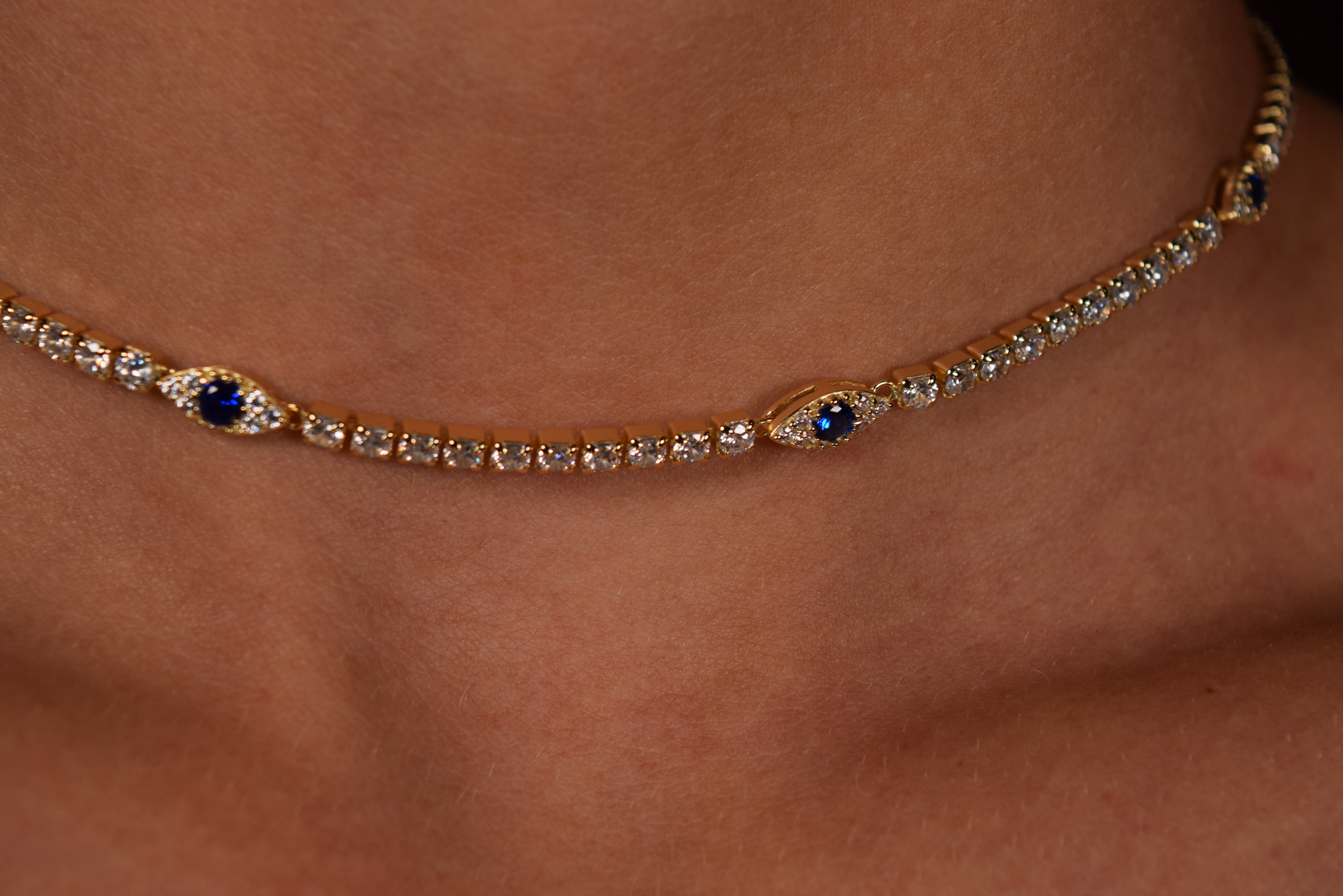 Evil Eye Tennis Choker