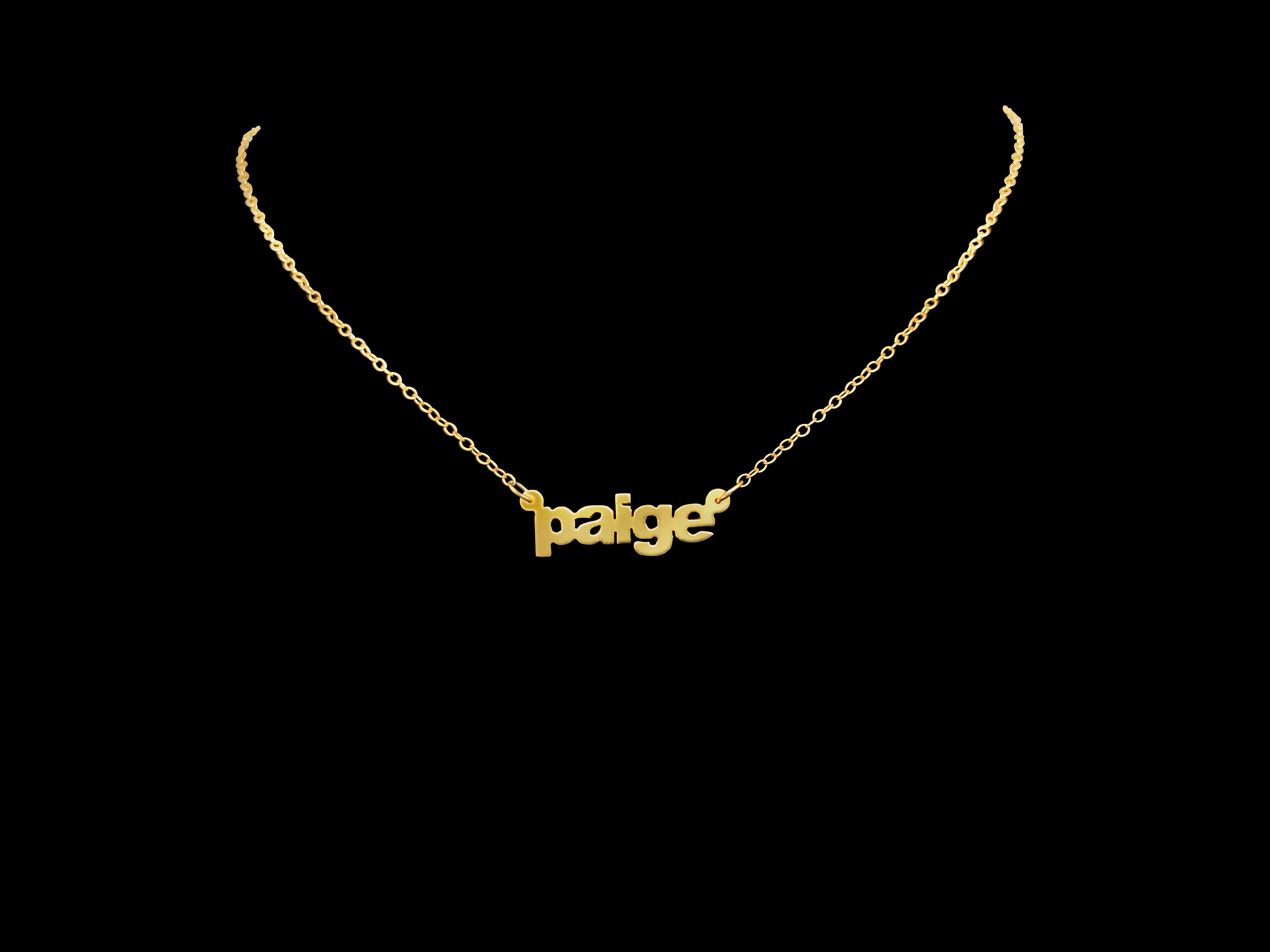 Mini Lowercase Nameplate - SHOP PAIGE
