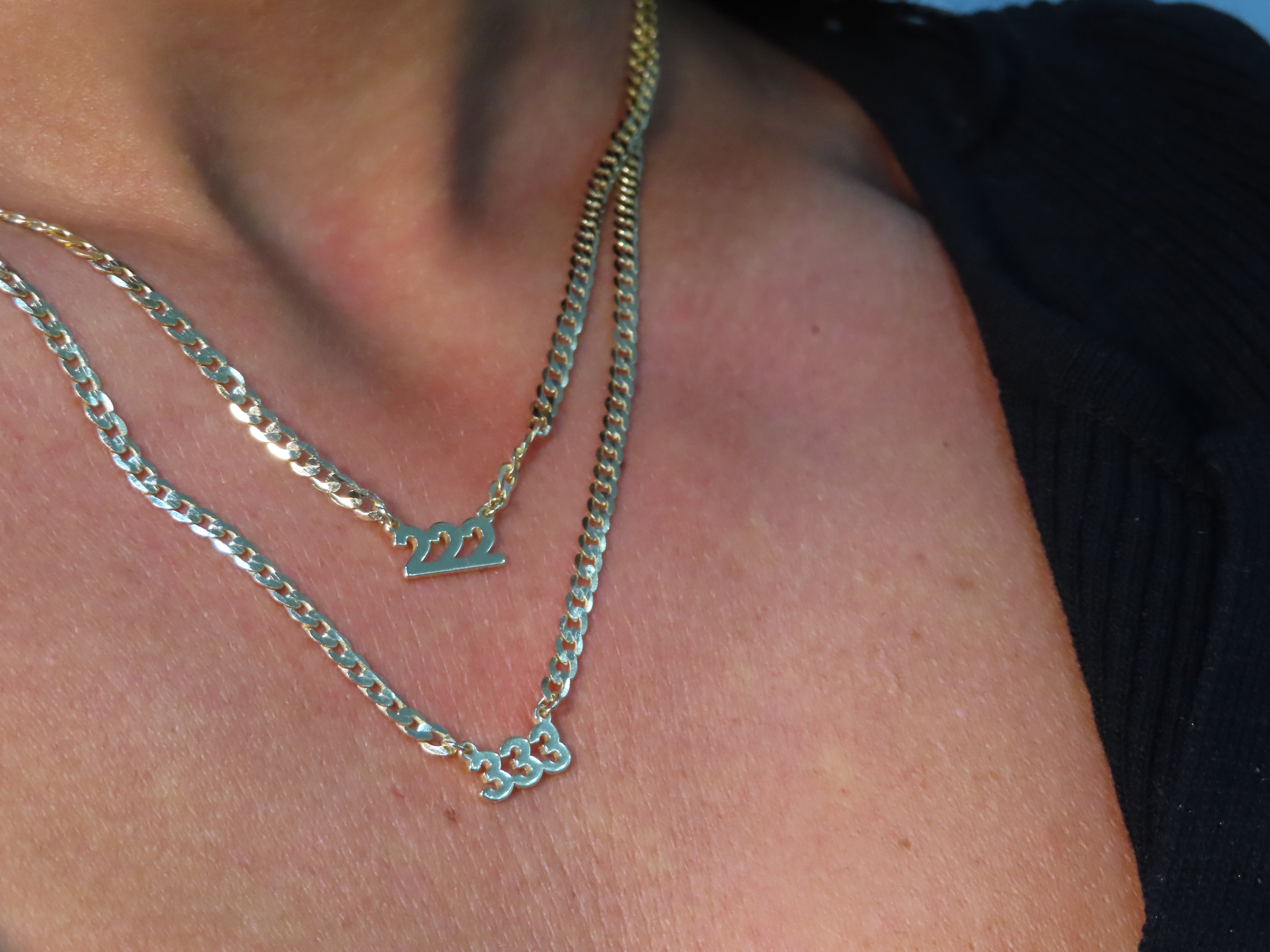 Angel Number Curb Link Necklace