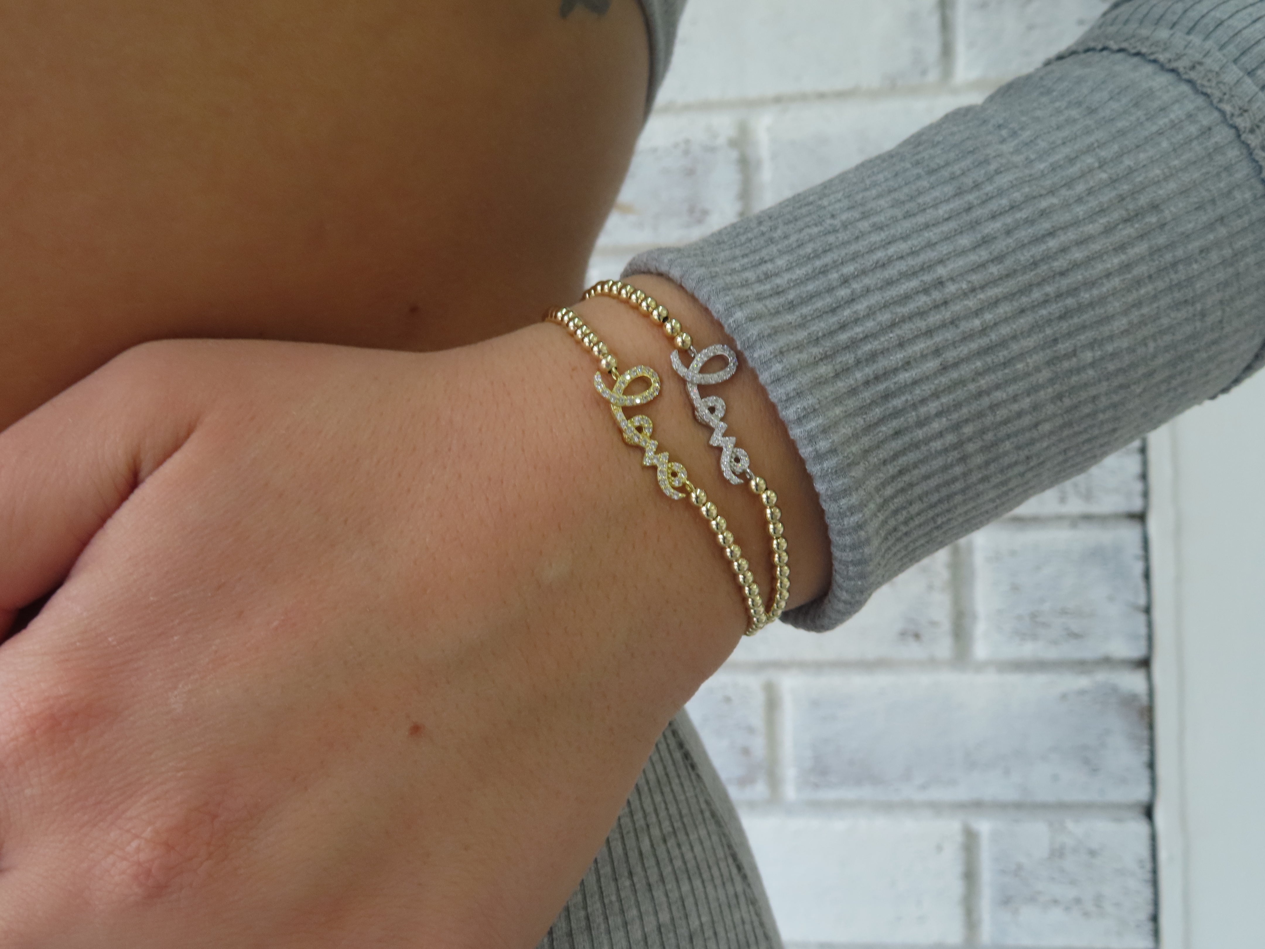 LOVE Gold Filled Ball Bracelet