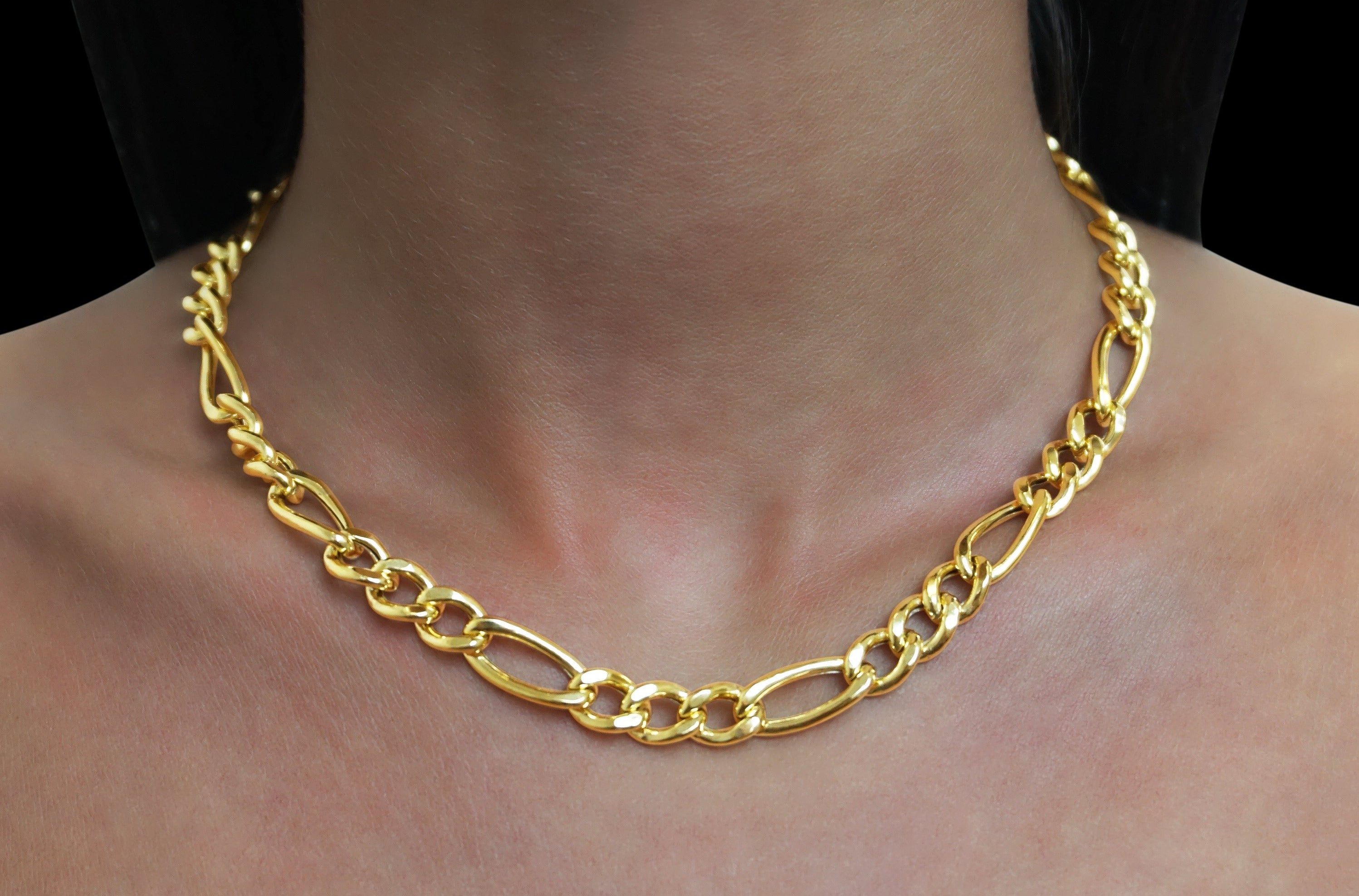Large Figaro Choker Necklace