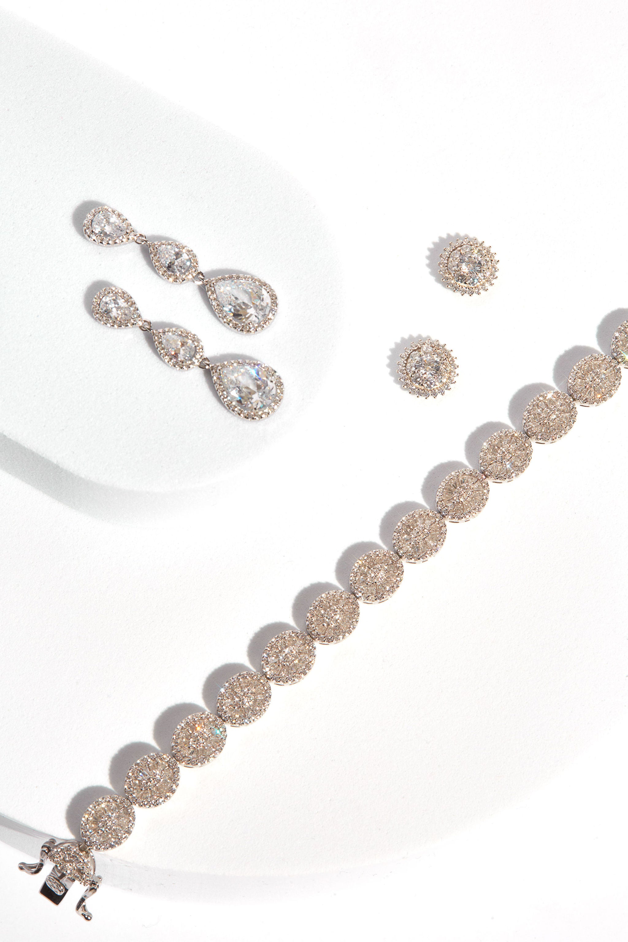 Pear Halo Drop Earrings - SHOP PAIGE