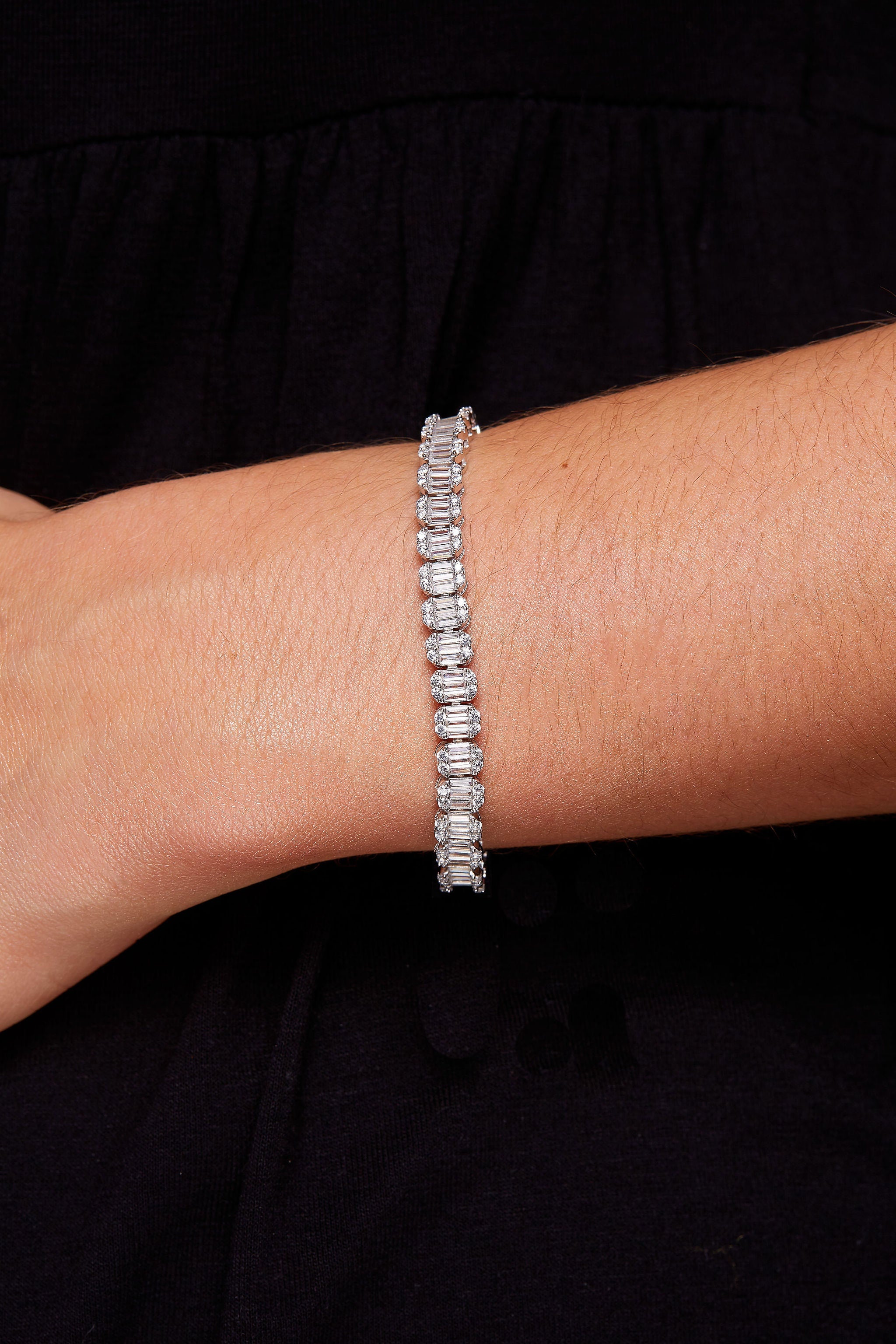 Baguette CZ Tennis Bracelet - SHOP PAIGE