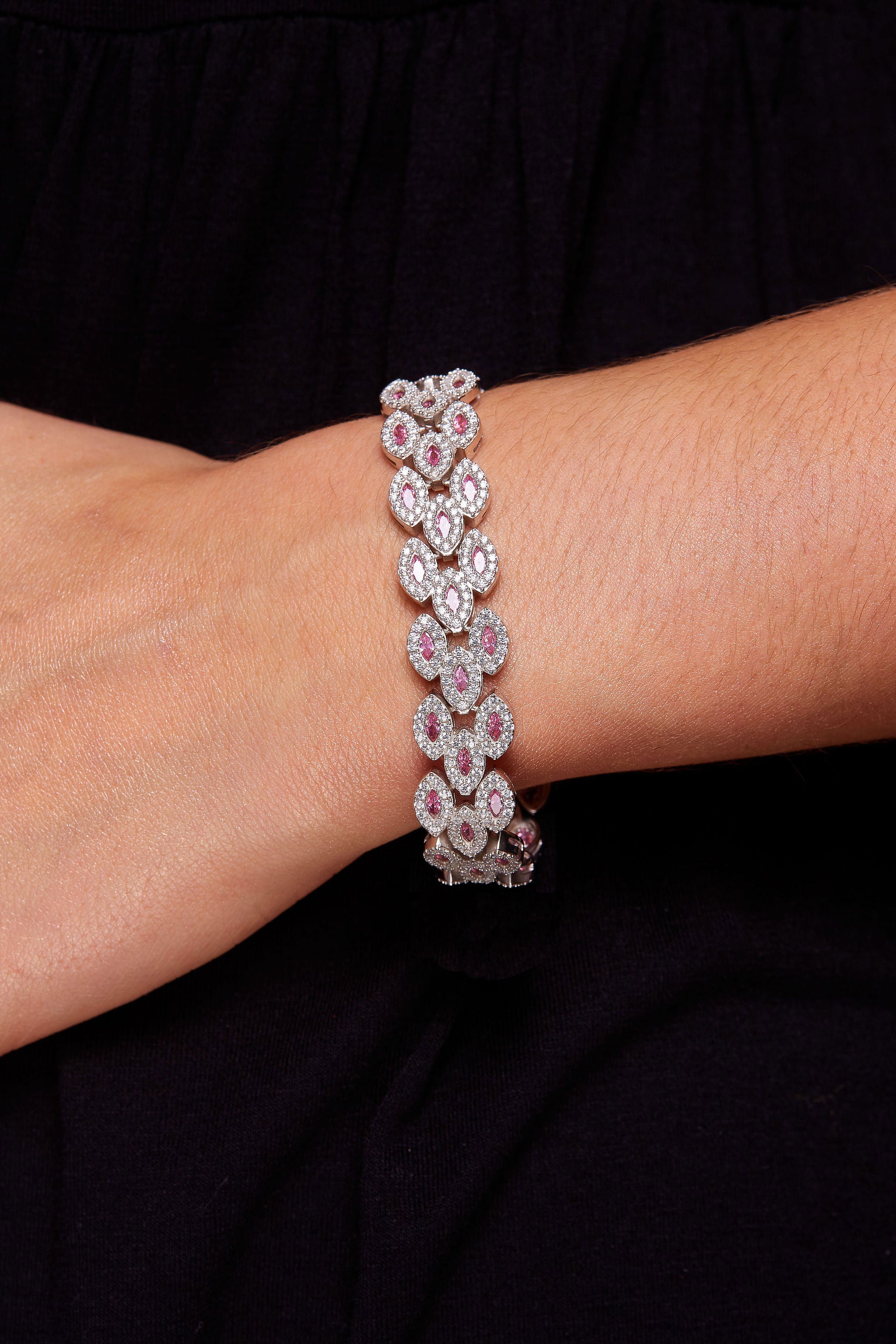 'MARQUISE TRIPLE ROW TENNIS BRACELET' - SHOP PAIGE