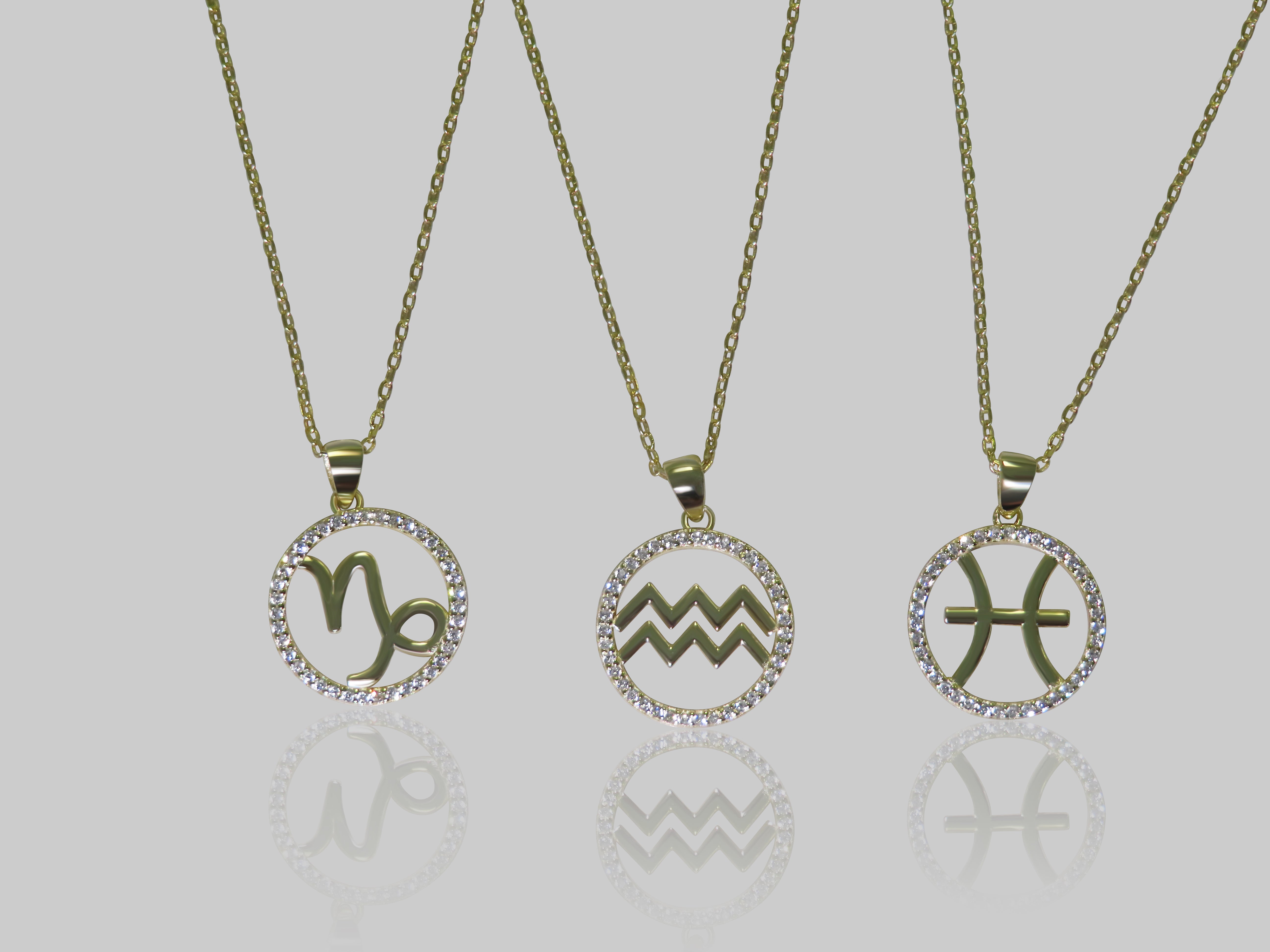 CZ Zodiac Necklace